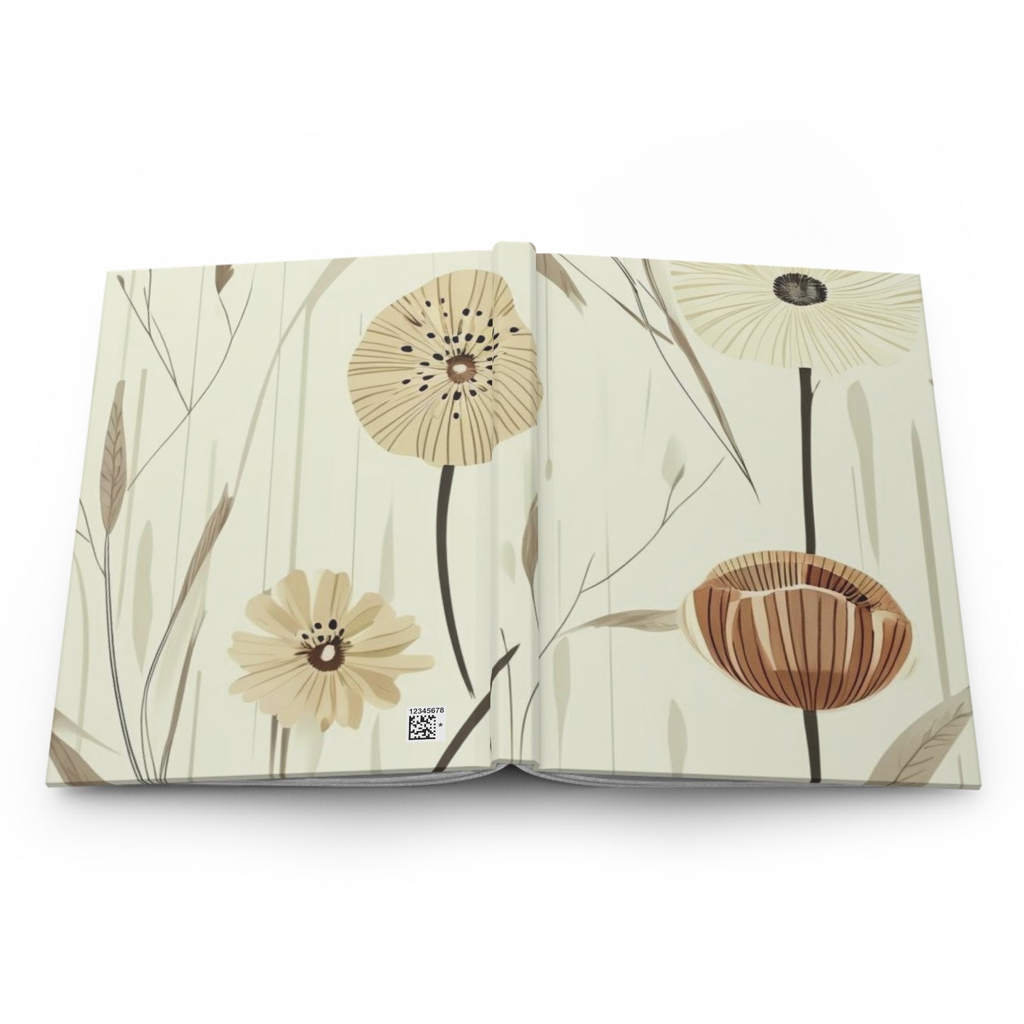 Hardcover Abstract Floral Journal - selfempowermenteveryday