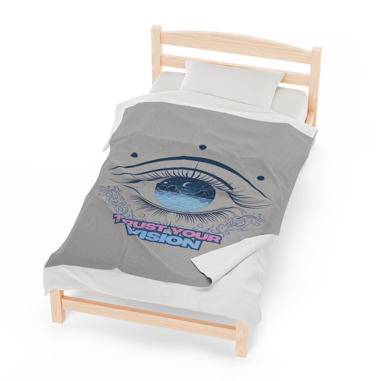 Trust Your Vision Velveteen Plush Blanket