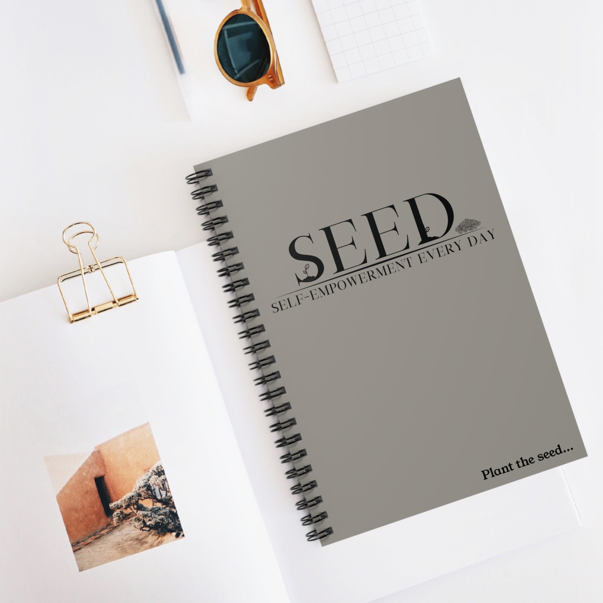 SEED Self Empowerment Every Day Branded Spiral Notebook - selfempowermenteveryday