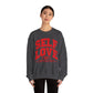 Empowered Self Love Crewneck Sweatshirt for Valentines Day or Any Day - selfempowermenteveryday