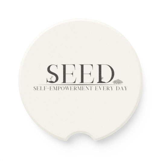 Soapstone Car Coaster - SEED Self Empowerment Every Day Design - selfempowermenteveryday